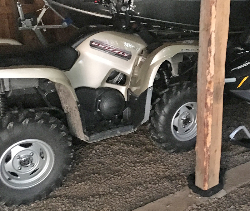 Fyrhjuling Yamaha YFM700 EPS Grizzly stulen i Ambjörby norr om Torsby