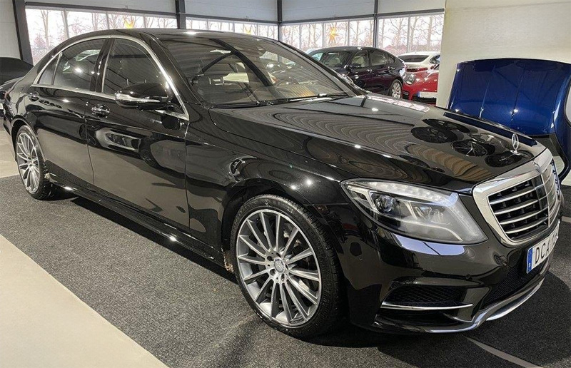 Svart Mercedes Benz S 500 L 4Matic stulen i Hörby