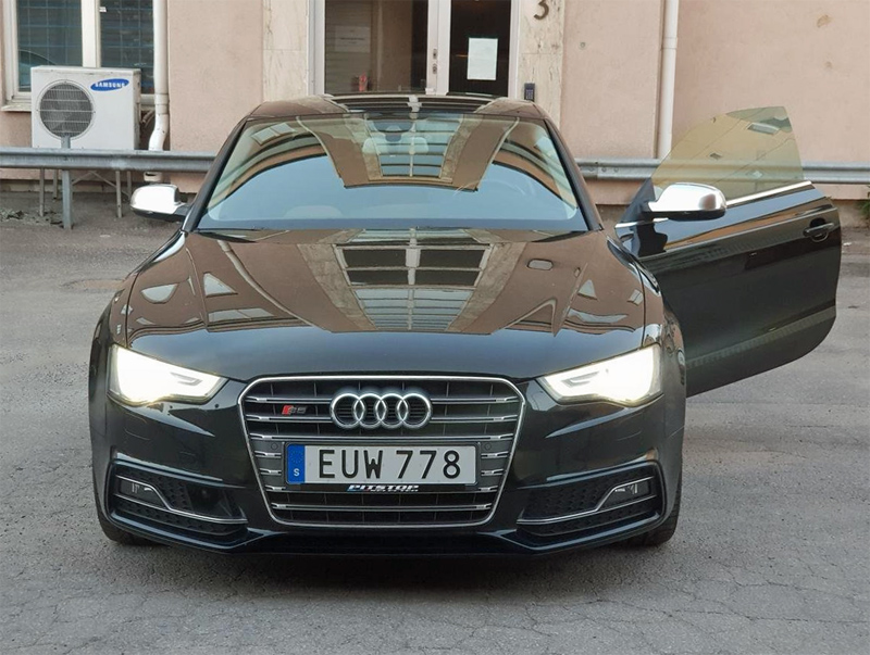 Svart Audi S5 Coupé 3.0 stulen i Spånga utanför Stockholm
