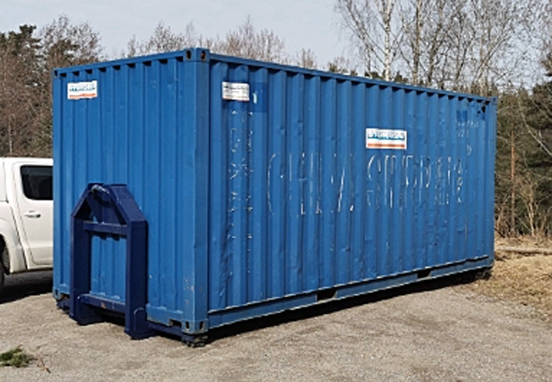 Svart bandburen borrigg/ vingborr Geomachine GM 65GTT stulen i/ med container i Knivsta mellan Uppsala och Stockholm