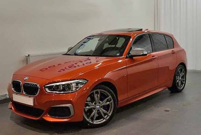 Orange BMW M140I Xdrive stulen i Enebyberg norr om Stockholm