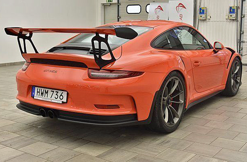 Ytterligare stöld av delar från Porsche 911/ 991 GT3 RS, Sundbyberg, Stockholm