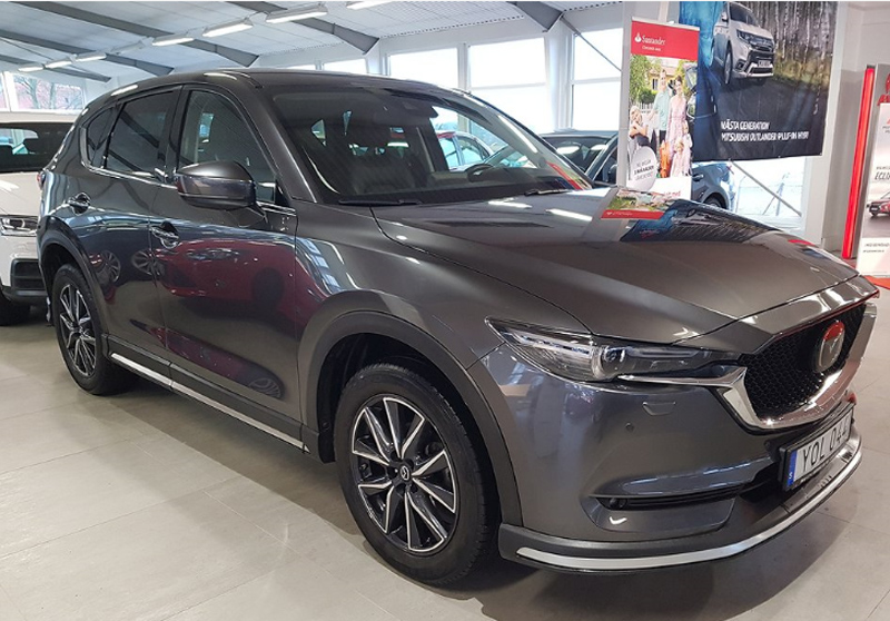 Grå Mazda CX-5 2.2 AWD stulen i Svedala sydost om Malmö
