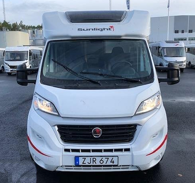 Husbil Fiat Capron Sunlight T 69 L stulen i Älvsjö utanför Stockholm