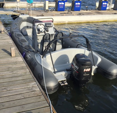 Infanta RIB båt stulen i Segeltorp