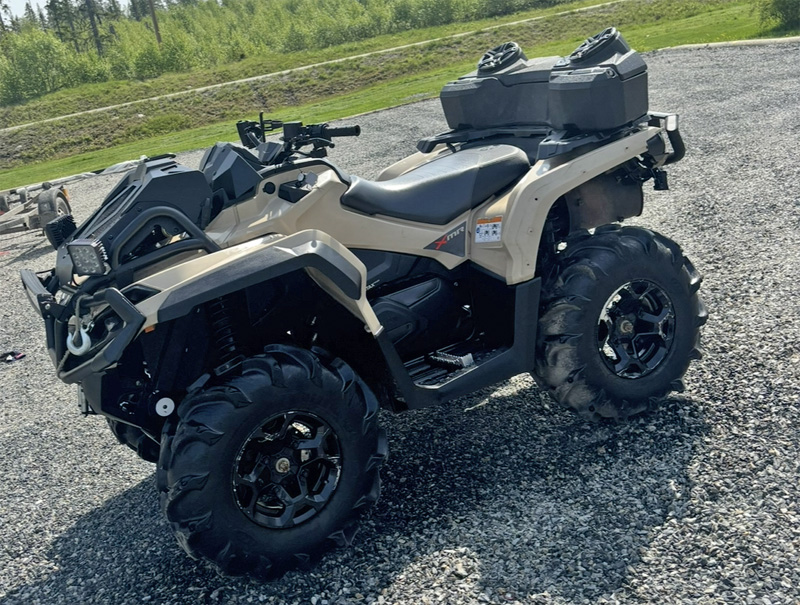 Fyrhjuling Can Am Outlander 650 XMR stulen i Aborrträskliden norr om Lycksele