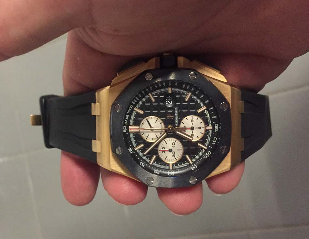 Klocka Audemars Piguet Royal Oak Dual Time stulen vid rån i Gävle