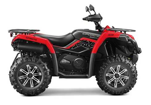 Röd fyrhjuling CFMoto CForce 520S stulen i Berga väster om Oskarshamn