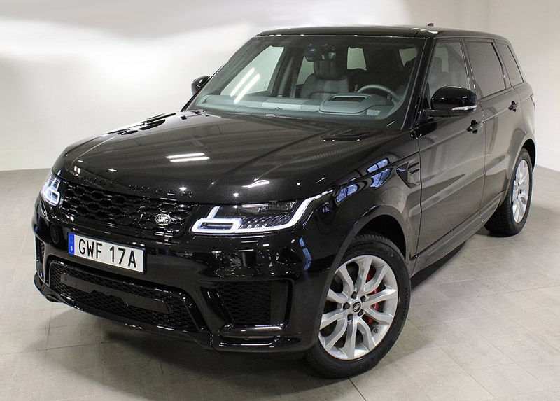 Svart Land Rover Range Rover Sport P400e stulen i Skärholmen, Stockholm