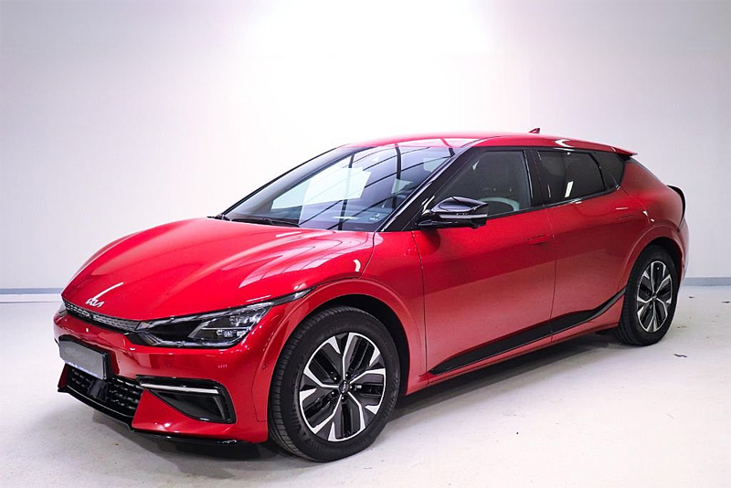 Röd KIA EV6 AWD stulen i Mölndal