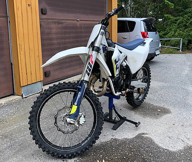 Crossmotorcykel Husqvarna TC 125 stulen i Nynäshamn