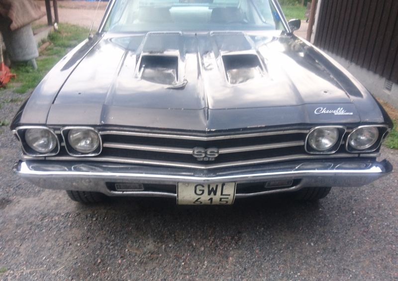 Flerfärgad Chevrolet Chevelle SS 396 stulen i Häverödal, Hallstavik.