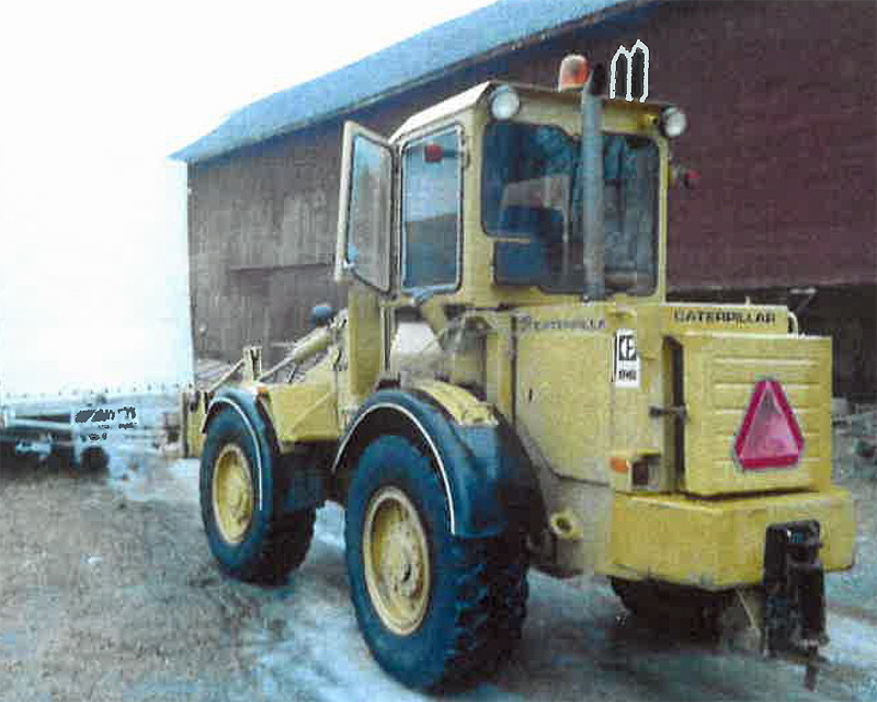 Hjullastare Caterpillar 910 stulen i Södertälje