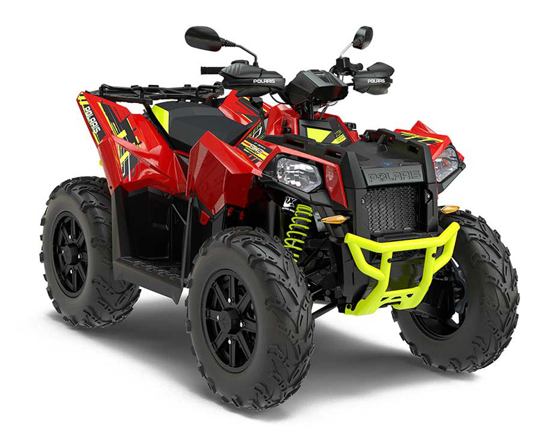 Röd fyrhjuling Polaris Scrambler 1000 EPS stulen i Sjövik nordost om Göteborg