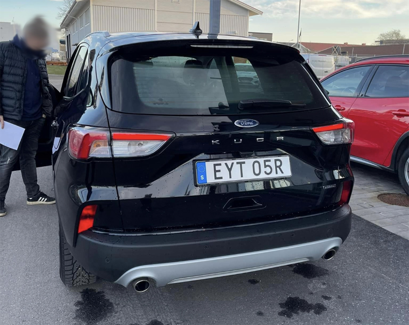 Svart Ford Kuga Plug In Hybrid stulen i Kungsbacka