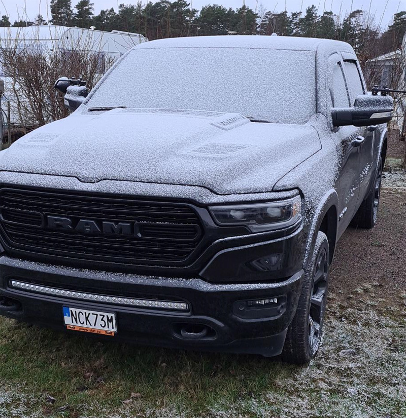 Svart Dodge RAM 1500 Crew Cab stulen i Ängelholm