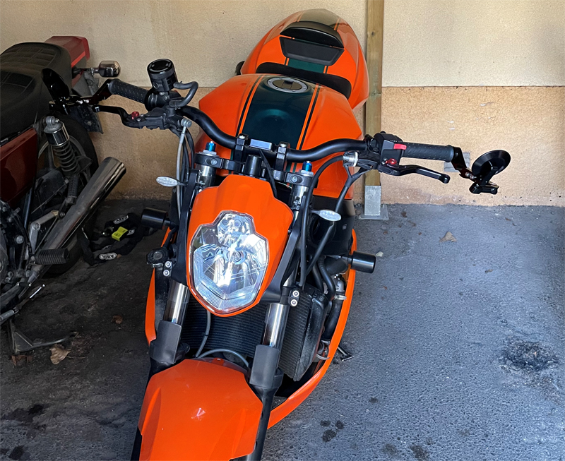 Orange Triumph Daytona 600 stulen i Göteborg