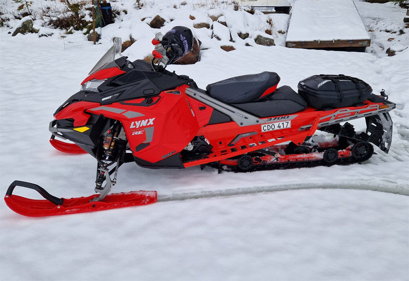 North Grade skotersläp lastat med en Lynx XTerrain RE 850 stulet i Falun (släpet hittat tomt)