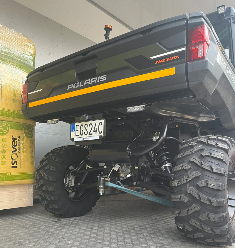 Polaris Ranger, regnr EGS24C, stulen Mölndalsvägen i Göteborg