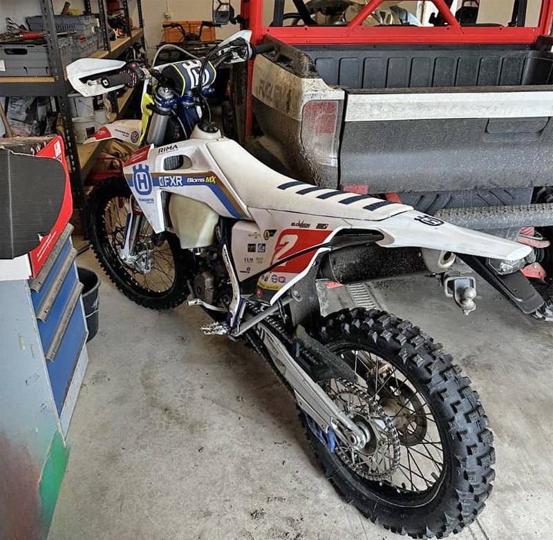 Husqvarna FE 250 stulen i Velända nordöst om Svanberga, Norrtälje
