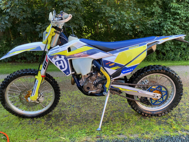 Husqvarna FE 250 stulen i Allerum norr om Helsingborg