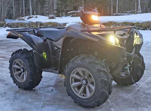 Fyrhjuling Yamaha YFM 700 EPS Grizzly stulen i Borglunda, Stugun öster om Östersund