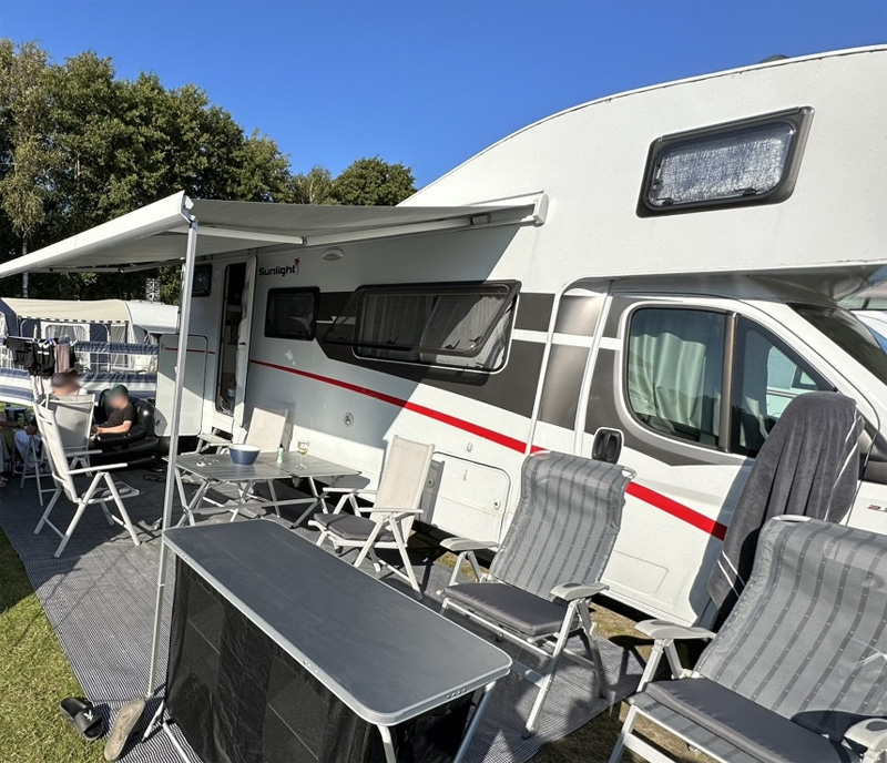 Husbil Fiat Capron Sunlight A72 stulen i Upplands Väsby norr om Stockholm