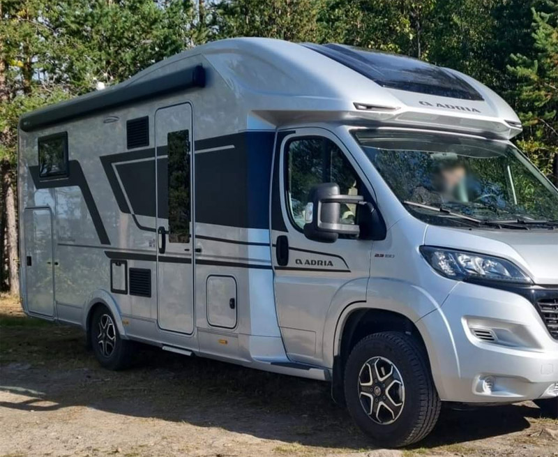 Husbil Fiat Adria Matrix 670 stulen i Knivsta mellan Uppsala och Stockholm