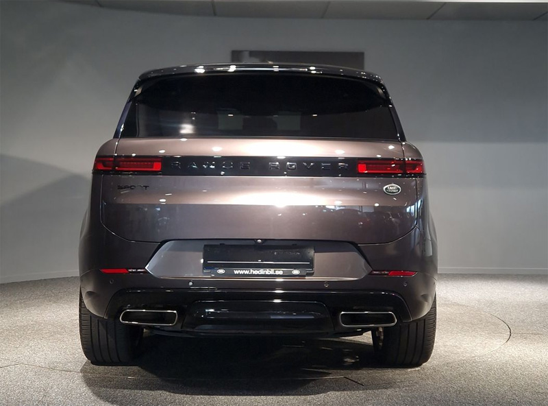Grå metallic Land Rover Range Rover Sport P440e Dynamic stulen i Näsbypark, Täby