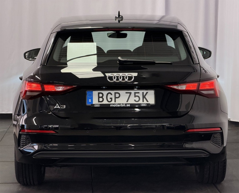 Svart Audi A3 Sportback stulen i Nordstan, Göteborg