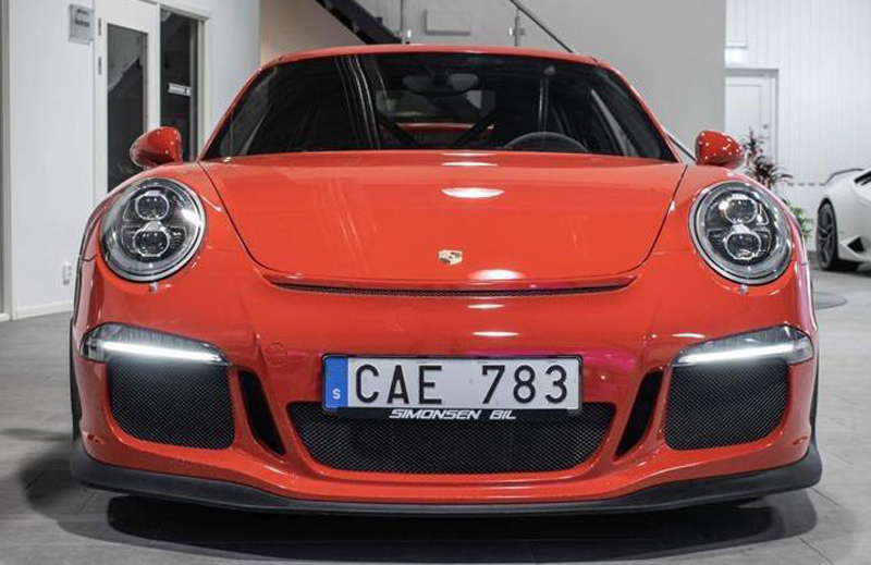 Röd Porsche 911/ 991 GT3 stulen i centrala Göteborg