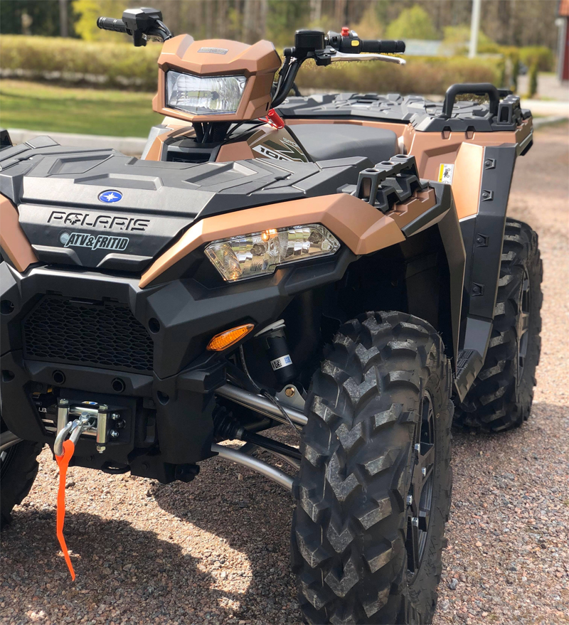 Fyrhjuling Polaris Sportsman XP 1000 stulen efter inbrott söder om Katrineholm