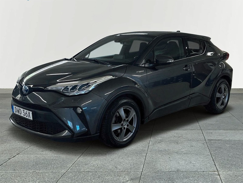 Mörkgrå Toyota C-HR stulen i Vallatorp, Täby