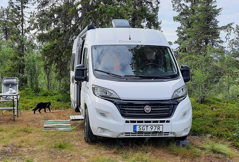 Husbil "Plåtis" Fiat Chausson Twist Start V584 stulen i Mölndal, Göteborg