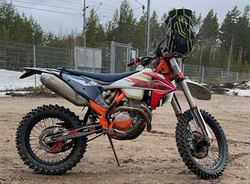 KTM 350 EXC-F Six Days stulen i Forsbacka väster om Gävle