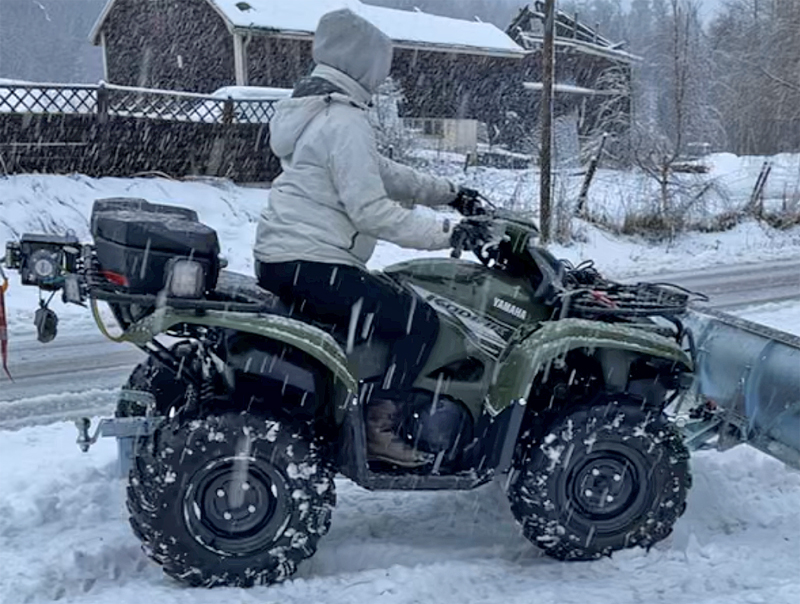 Fyrhjuling Yamaha YFM700 Kodiak EPS stulen i Gåltjärn nordväst om Sundsvall