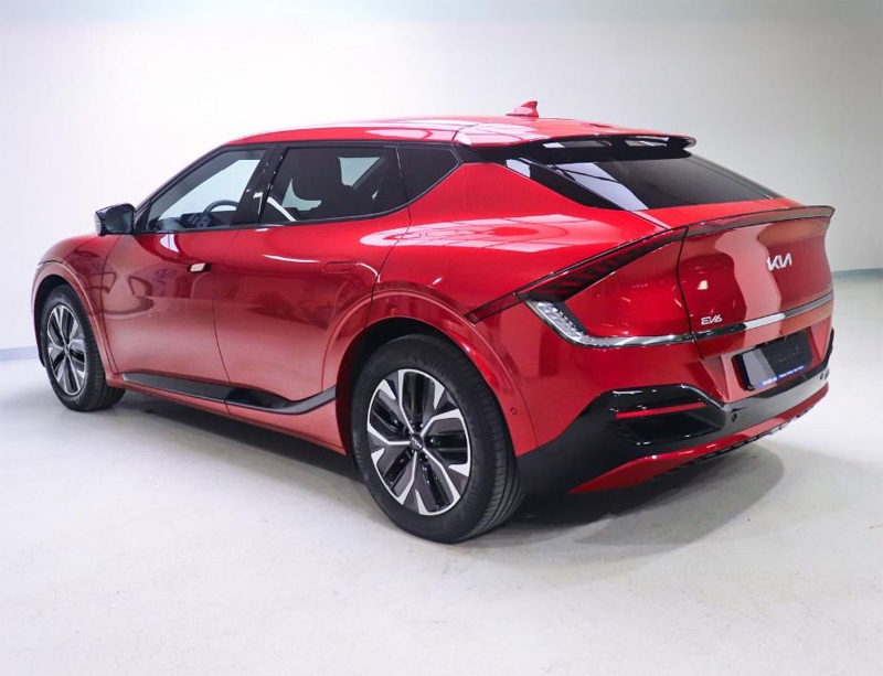 Röd KIA EV6 AWD stulen i Mölndal