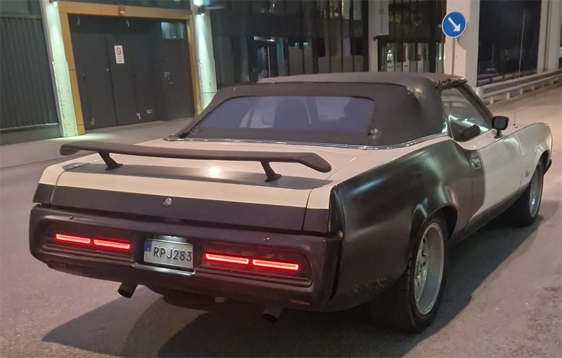 Mercury Cougar Cabriolet stulen på Hunneberg, Trollhättan