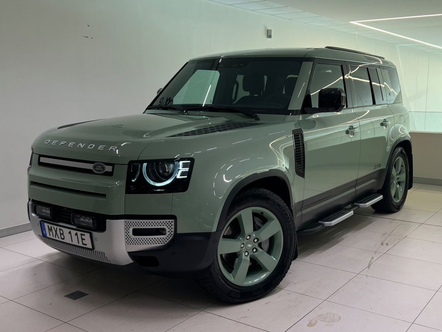 Grön Land Rover Defender P400e stulen strax norr om Lidköping