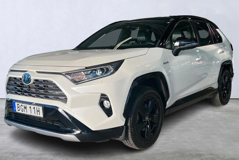 Vit med svart tak, Toyota RAV4 Hybrid AWD "Style"
