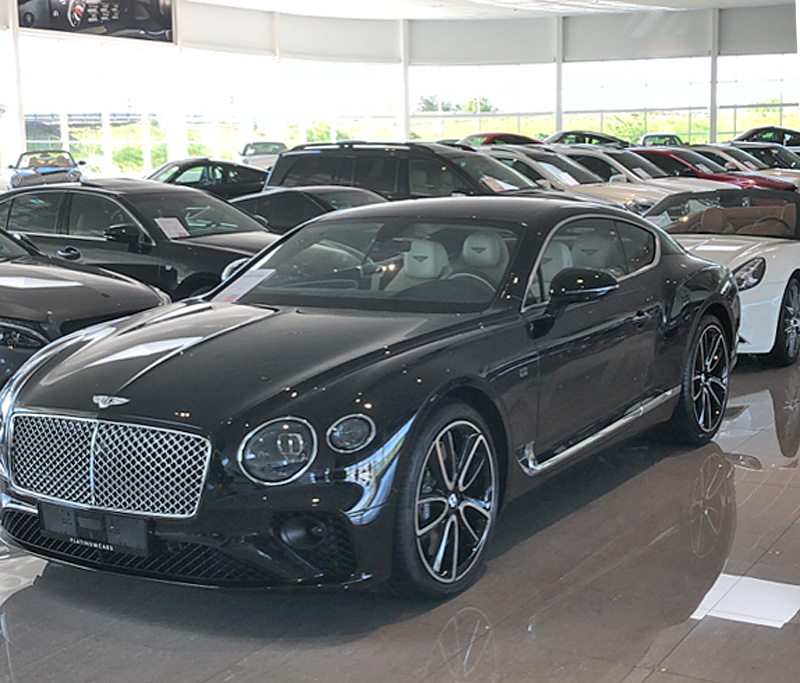 Svart Bentley Continental GT Speed (nya modellen) stulen i Djursholm norr om Stockholm