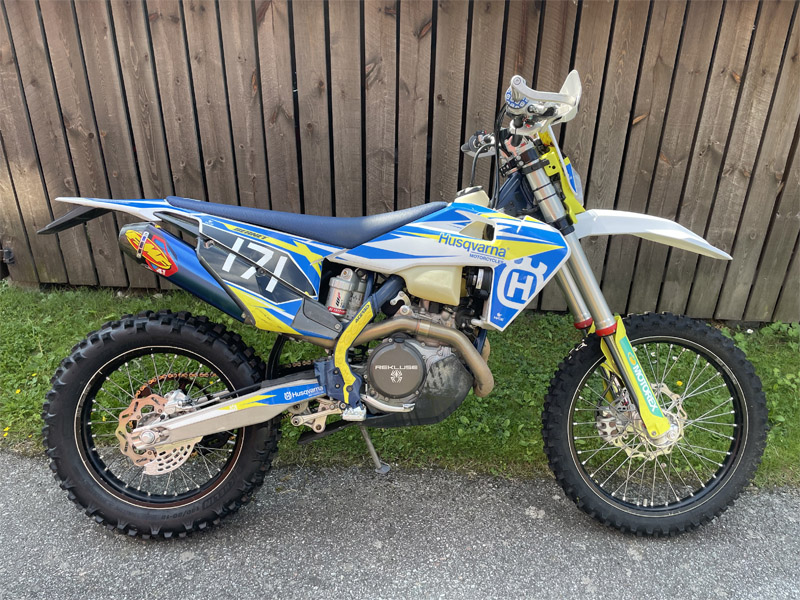 Husqvarna FE 450 stulen på Lidingö