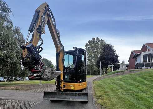 Bandburen minigrävare CAT 303 E.2 stulen utanför Hässleholm