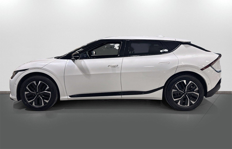 Vit KIA EV6 stulen i Mölnlycke, Göteborg
