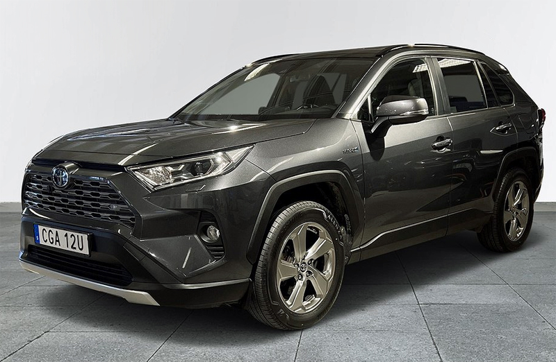 Mörkgrå metallic Toyota RAV4 Hybrid AWD Executive stulen i Skellefteå