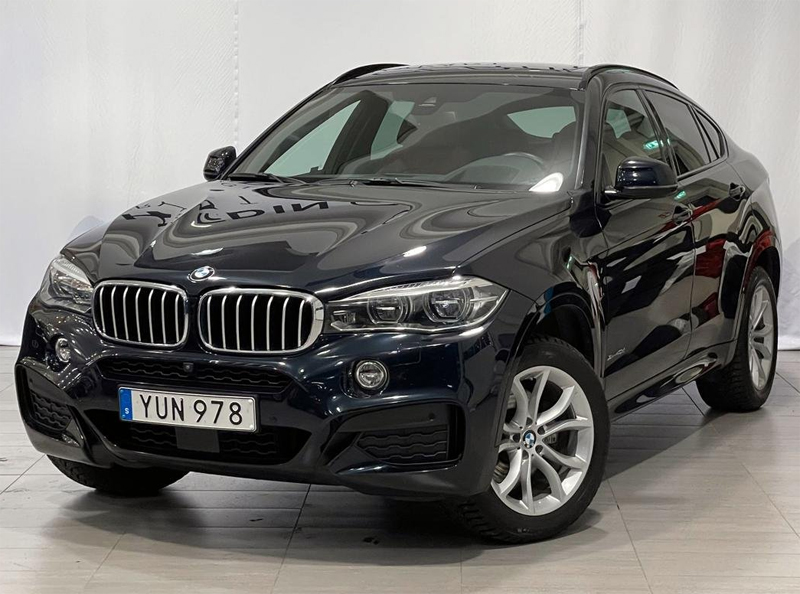 Svart BMW X6 Xdrive 40D stulen i Edsberg, Sollentuna norr om Stockholm