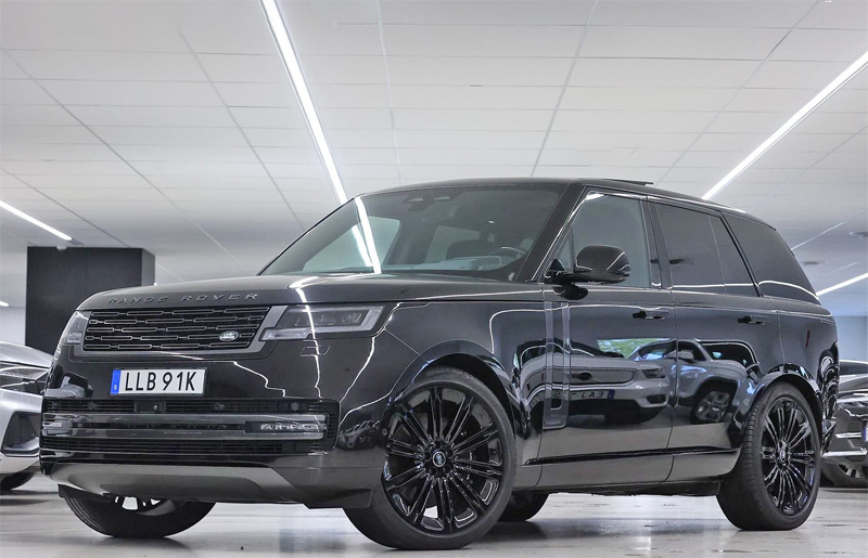 Svart Land Rover Range Rover P530e stulen i Hovås söder om Göteborg