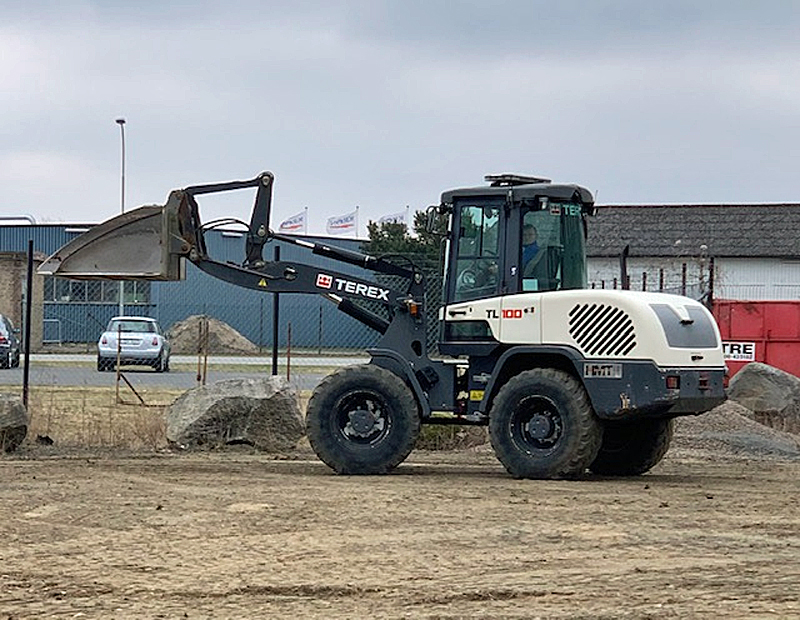 Hjullastare Terex TL100 stulen i Yngsjö strax söder om Åhus