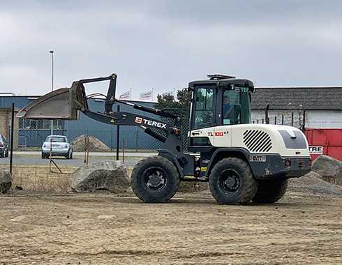 Hjullastare Terex TL100 stulen i Yngsjö strax söder om Åhus