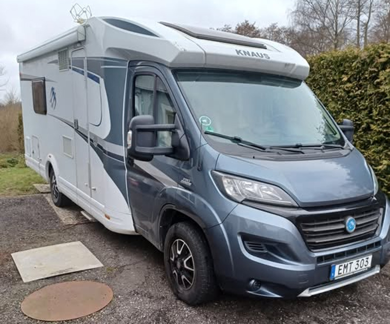 Husbil Fiat Knaus Sun TI 700 MEB stulen i Ugglarp norr om Trelleborg